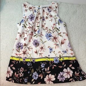 WORN ONCE. Flowery Dressy Casual Top.